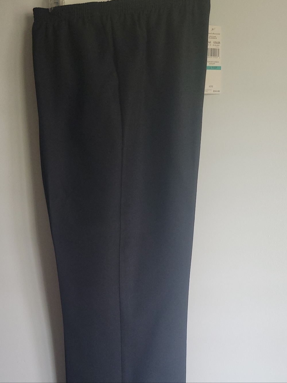 Alfred Dunner Proportioned Short 16P Black Pants